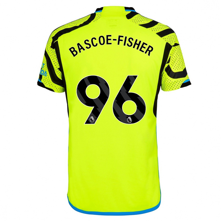 Vaikiškas Jakai Bascoe-Fisher #96 Geltona Išvykos Marškinėliai 2023/24 T-Shirt