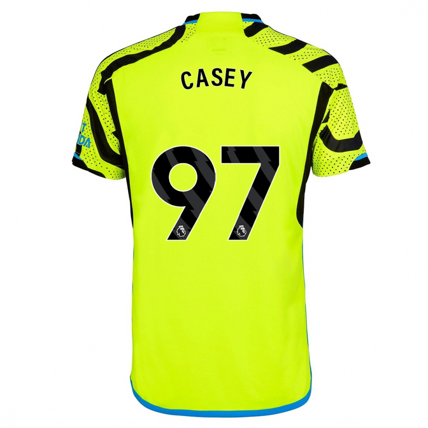 Vaikiškas Dan Casey #97 Geltona Išvykos Marškinėliai 2023/24 T-Shirt