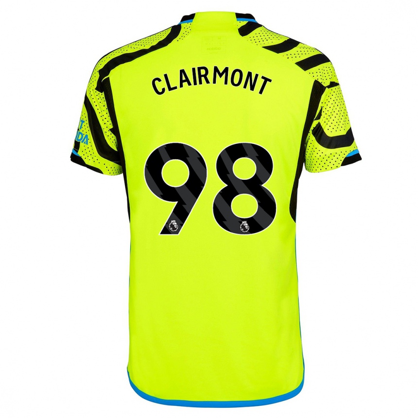 Vaikiškas Reece Clairmont #98 Geltona Išvykos Marškinėliai 2023/24 T-Shirt