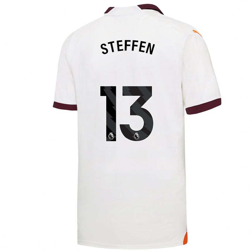 Vaikiškas Zack Steffen #13 Baltas Išvykos Marškinėliai 2023/24 T-Shirt