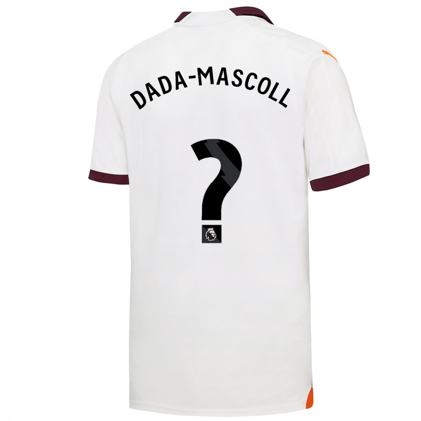 Vaikiškas Isaiah Dada-Mascoll #0 Baltas Išvykos Marškinėliai 2023/24 T-Shirt