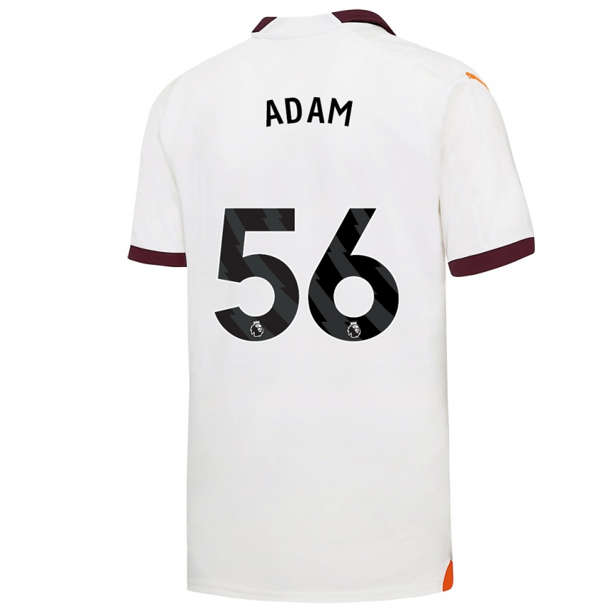 Vaikiškas Josh Adam #56 Baltas Išvykos Marškinėliai 2023/24 T-Shirt