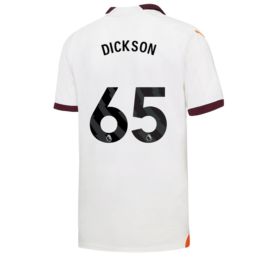 Vaikiškas Will Dickson #65 Baltas Išvykos Marškinėliai 2023/24 T-Shirt