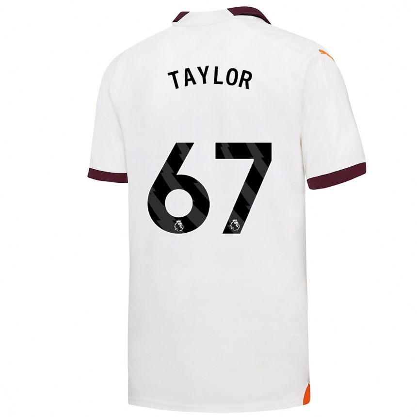 Vaikiškas Kane Taylor #67 Baltas Išvykos Marškinėliai 2023/24 T-Shirt