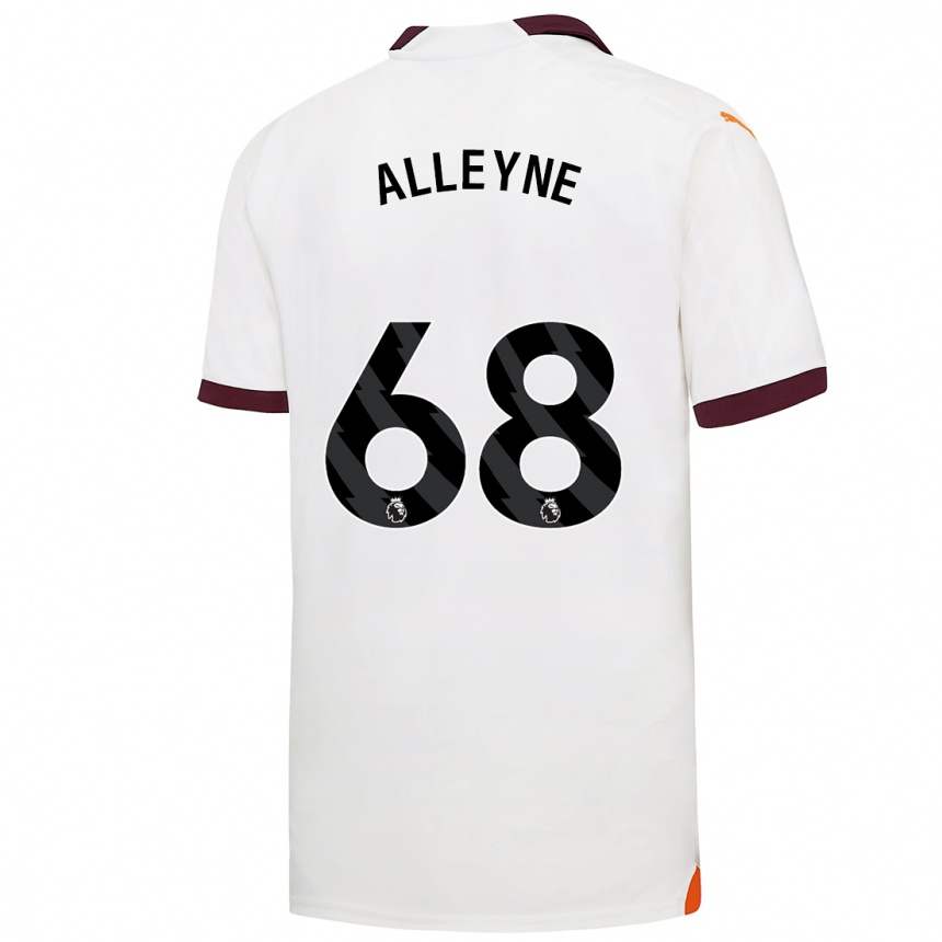 Vaikiškas Max Alleyne #68 Baltas Išvykos Marškinėliai 2023/24 T-Shirt