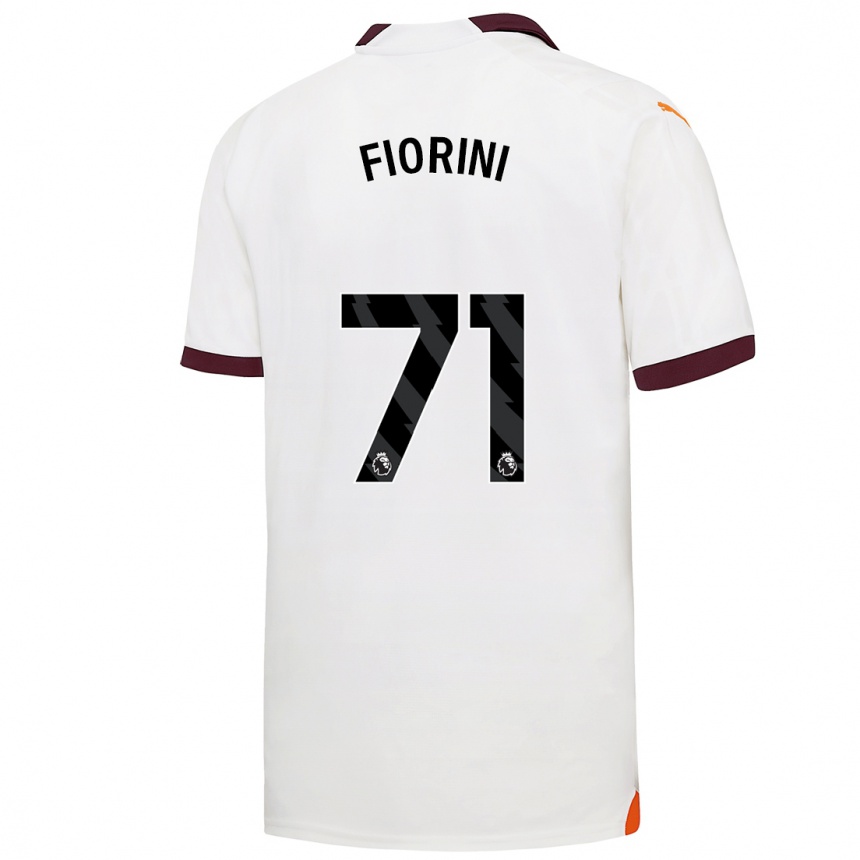 Vaikiškas Lewis Fiorini #71 Baltas Išvykos Marškinėliai 2023/24 T-Shirt