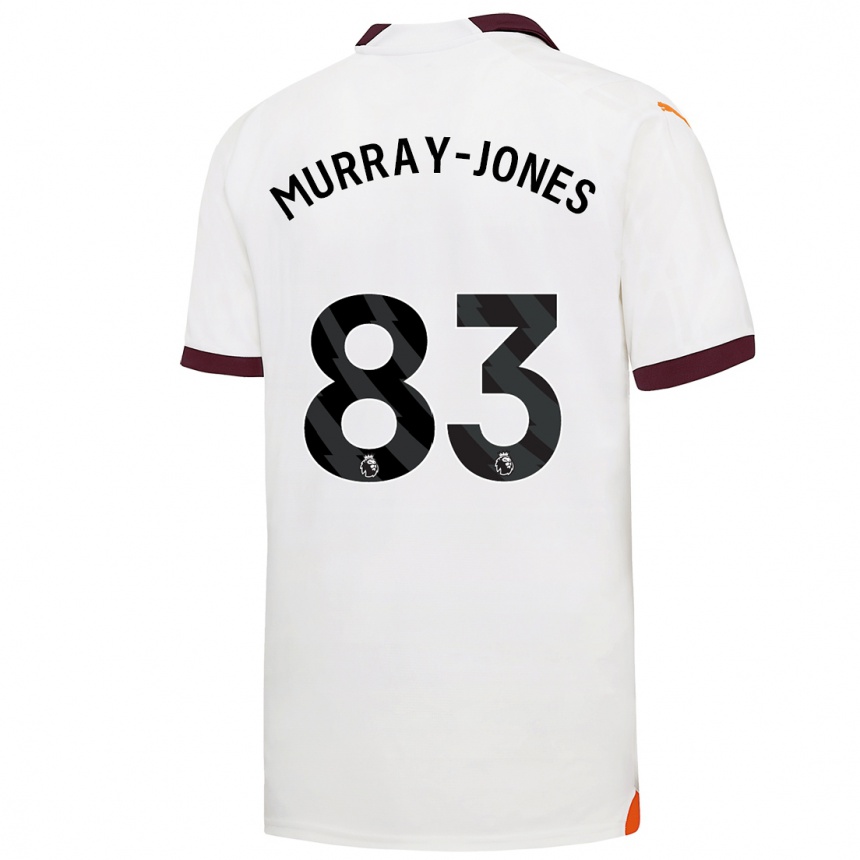 Vaikiškas George Murray-Jones #83 Baltas Išvykos Marškinėliai 2023/24 T-Shirt