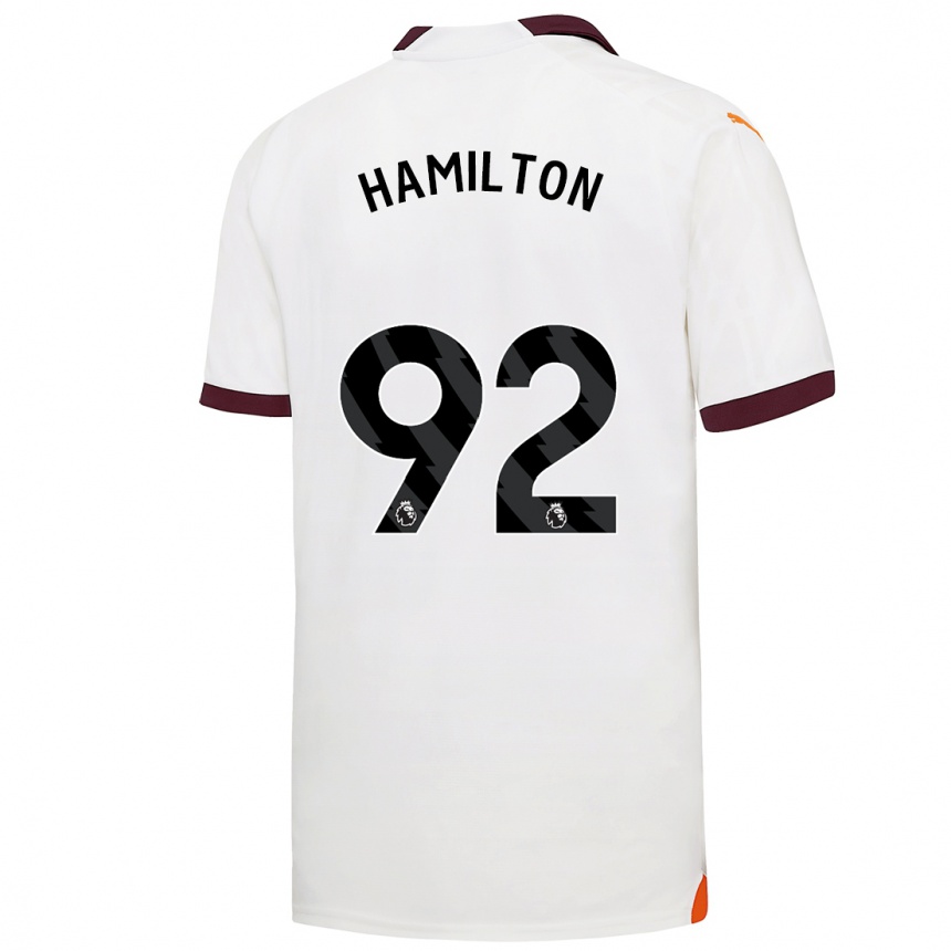 Vaikiškas Micah Hamilton #92 Baltas Išvykos Marškinėliai 2023/24 T-Shirt