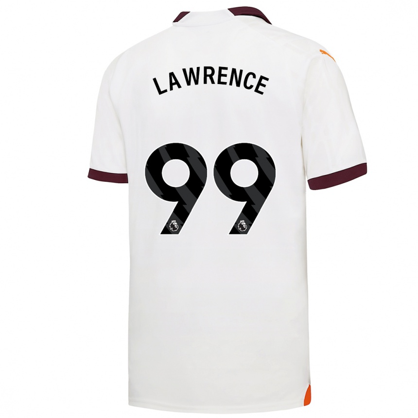 Vaikiškas Emilio Lawrence #99 Baltas Išvykos Marškinėliai 2023/24 T-Shirt