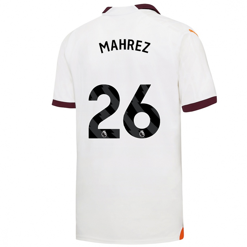 Vaikiškas Riyad Mahrez #26 Baltas Išvykos Marškinėliai 2023/24 T-Shirt