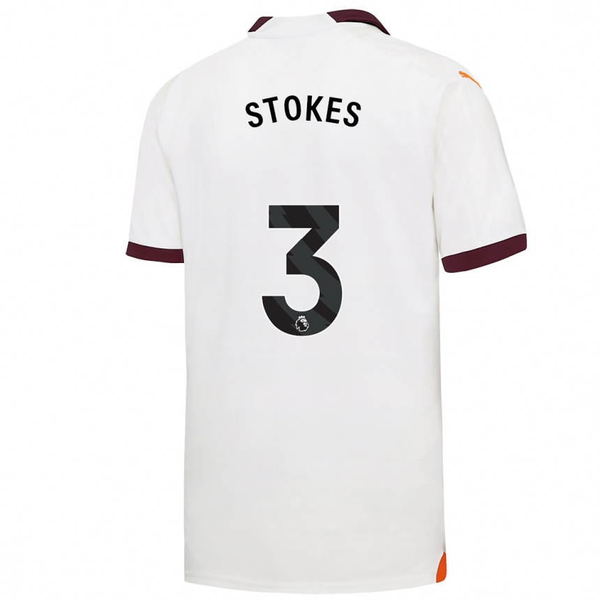 Vaikiškas Demi Stokes #3 Baltas Išvykos Marškinėliai 2023/24 T-Shirt