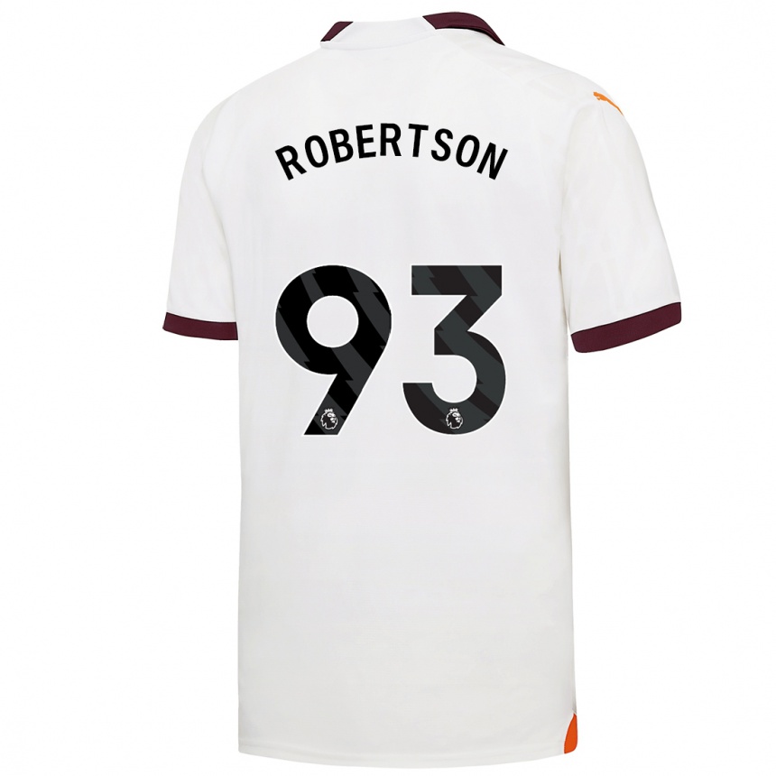 Vaikiškas Alex Robertson #93 Baltas Išvykos Marškinėliai 2023/24 T-Shirt