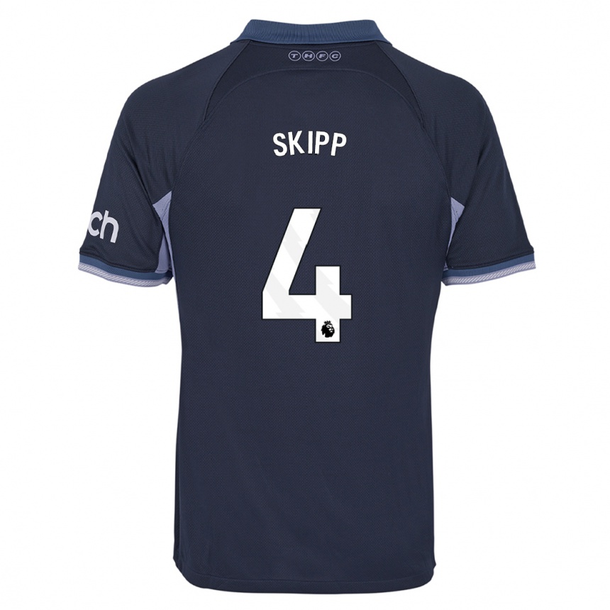 Vaikiškas Oliver Skipp #4 Tamsiai Mėlyna Išvykos Marškinėliai 2023/24 T-Shirt