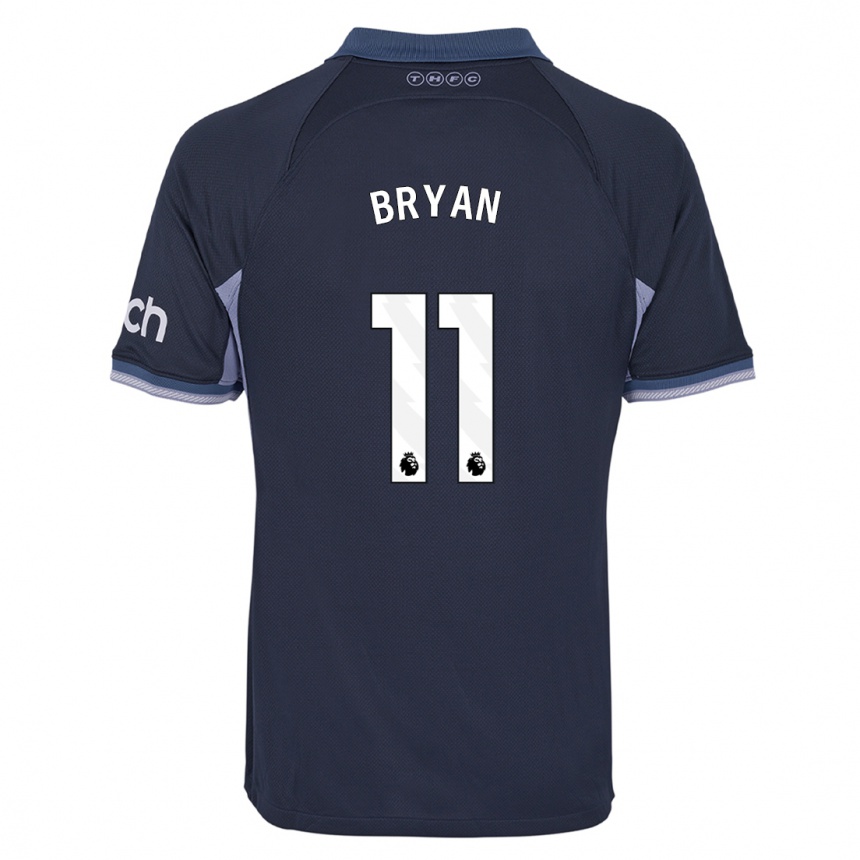 Vaikiškas Bryan Gil #11 Tamsiai Mėlyna Išvykos Marškinėliai 2023/24 T-Shirt