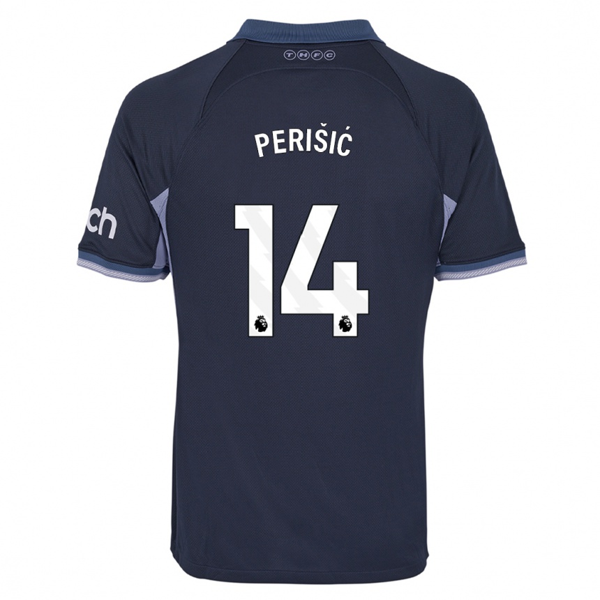 Vaikiškas Ivan Perisic #14 Tamsiai Mėlyna Išvykos Marškinėliai 2023/24 T-Shirt