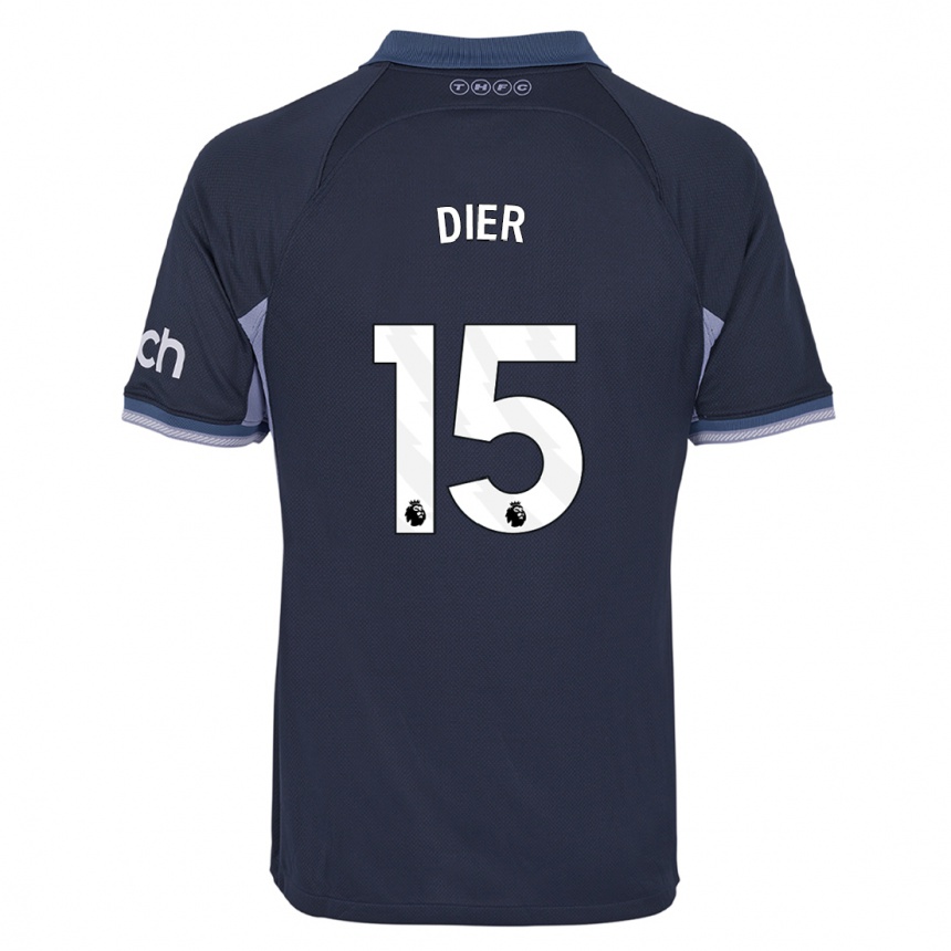 Vaikiškas Eric Dier #15 Tamsiai Mėlyna Išvykos Marškinėliai 2023/24 T-Shirt