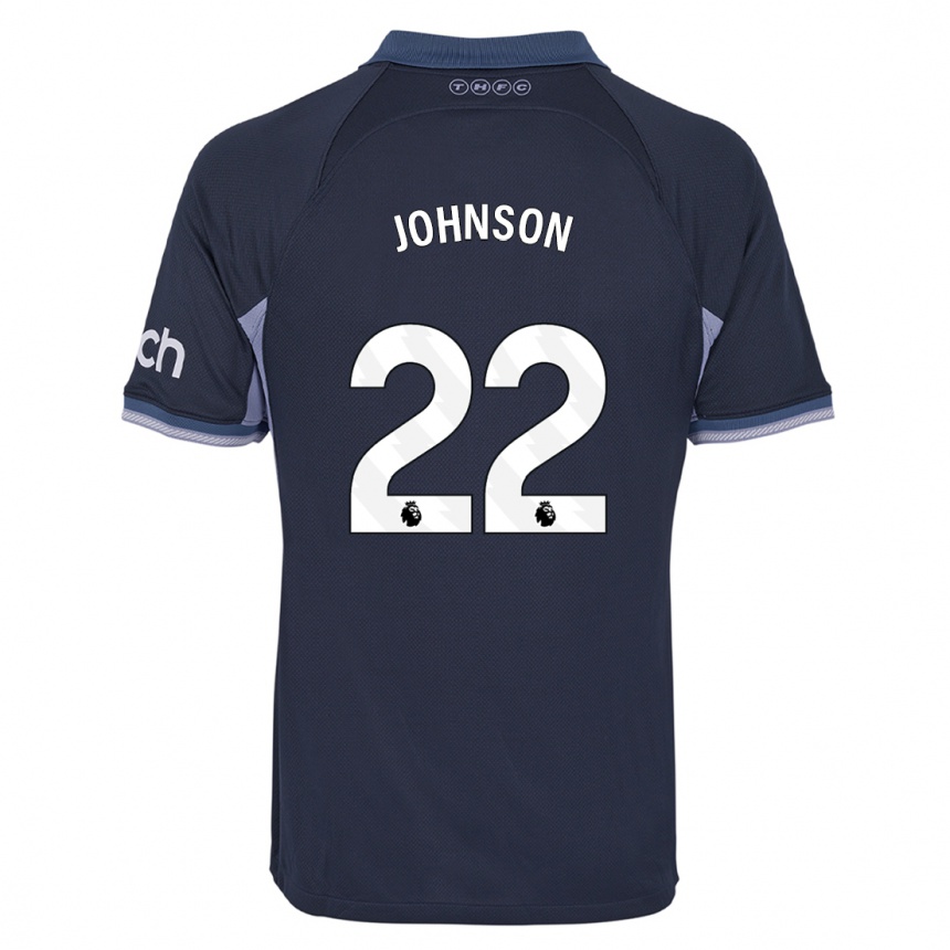 Vaikiškas Brennan Johnson #22 Tamsiai Mėlyna Išvykos Marškinėliai 2023/24 T-Shirt