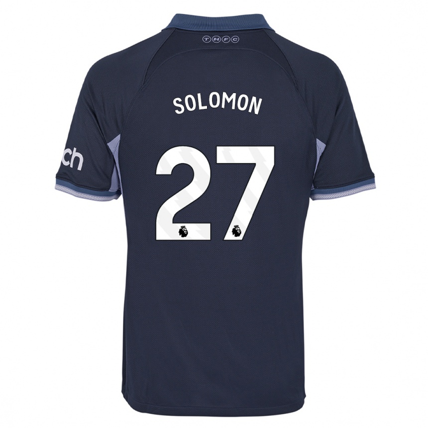 Vaikiškas Manor Solomon #27 Tamsiai Mėlyna Išvykos Marškinėliai 2023/24 T-Shirt