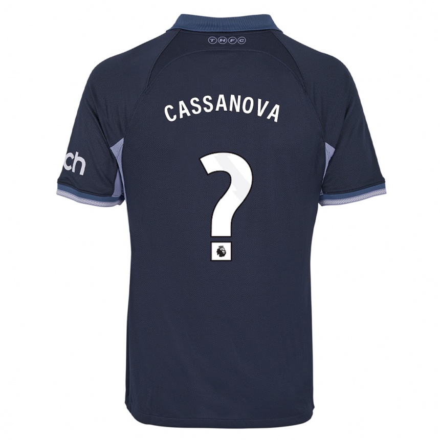 Vaikiškas Dante Cassanova #0 Tamsiai Mėlyna Išvykos Marškinėliai 2023/24 T-Shirt