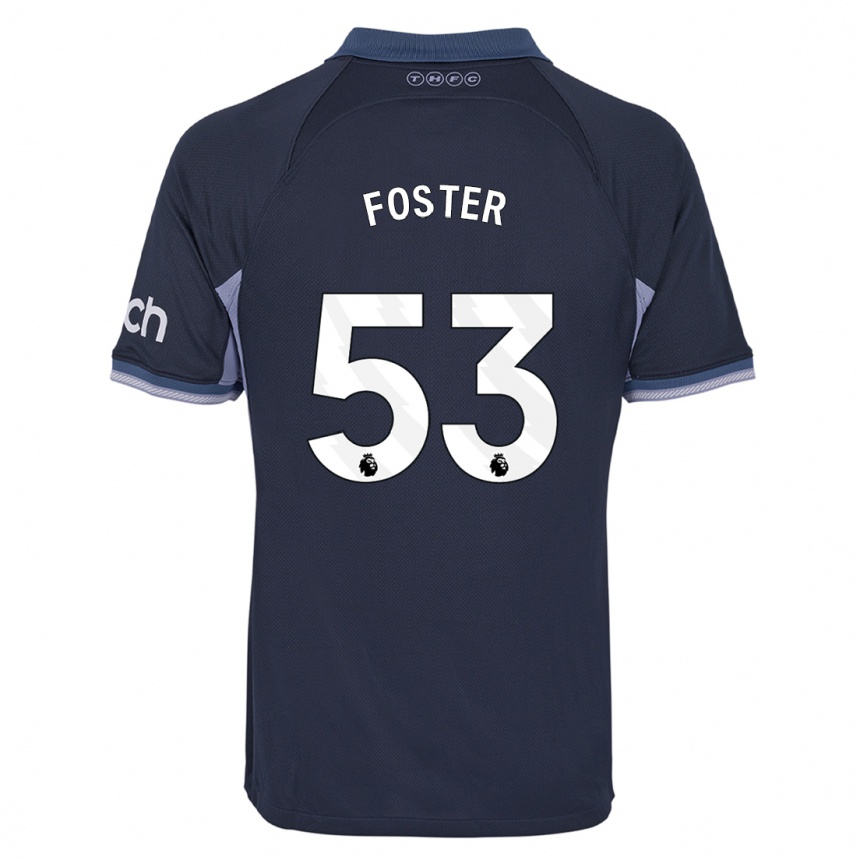 Vaikiškas Brooklyn Lyons Foster #53 Tamsiai Mėlyna Išvykos Marškinėliai 2023/24 T-Shirt