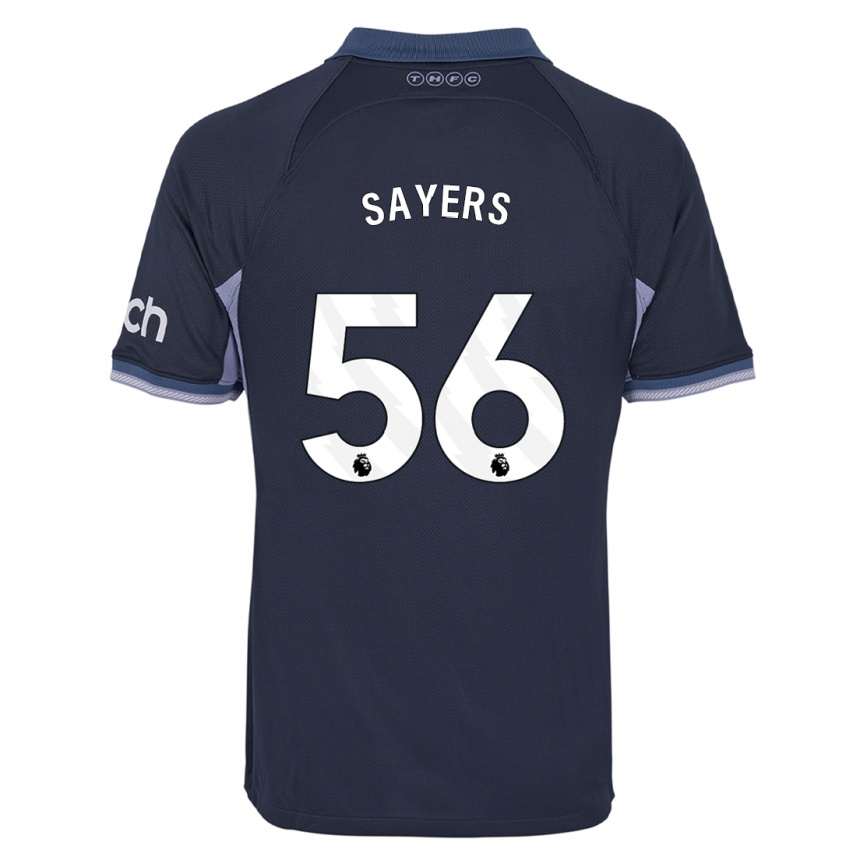 Vaikiškas Charlie Sayers #56 Tamsiai Mėlyna Išvykos Marškinėliai 2023/24 T-Shirt