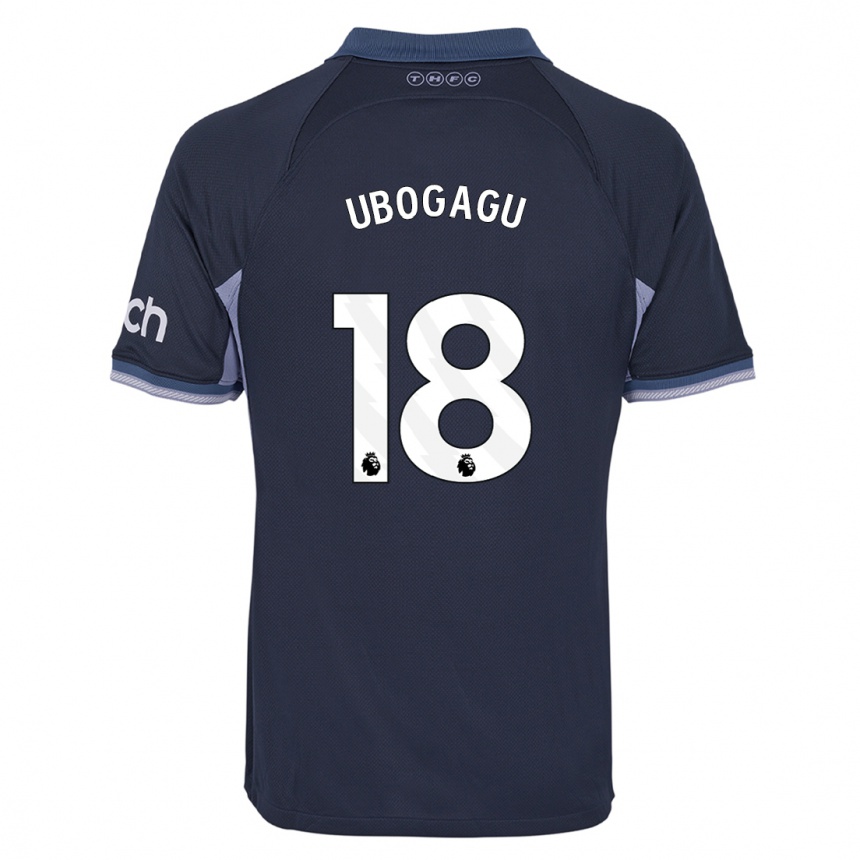 Vaikiškas Chioma Ubogagu #18 Tamsiai Mėlyna Išvykos Marškinėliai 2023/24 T-Shirt