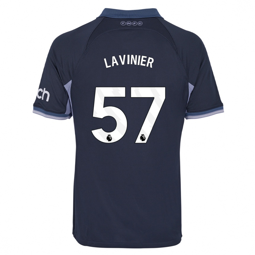 Vaikiškas Marcel Lavinier #57 Tamsiai Mėlyna Išvykos Marškinėliai 2023/24 T-Shirt