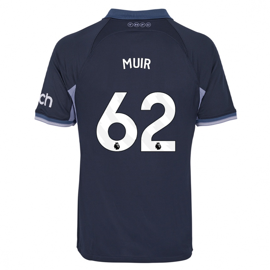 Vaikiškas Marqes Muir #62 Tamsiai Mėlyna Išvykos Marškinėliai 2023/24 T-Shirt