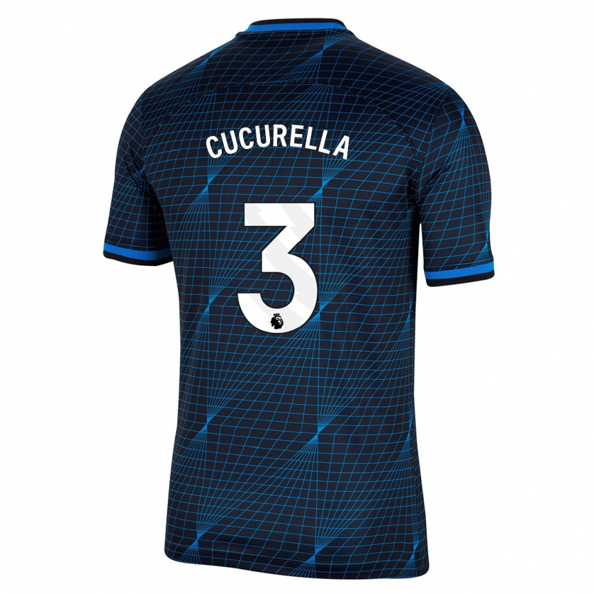 Vaikiškas Marc Cucurella #3 Tamsiai Mėlyna Išvykos Marškinėliai 2023/24 T-Shirt