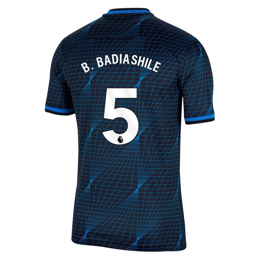 Vaikiškas Benoît Badiashile #5 Tamsiai Mėlyna Išvykos Marškinėliai 2023/24 T-Shirt