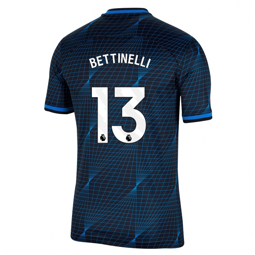 Vaikiškas Marcus Bettinelli #13 Tamsiai Mėlyna Išvykos Marškinėliai 2023/24 T-Shirt