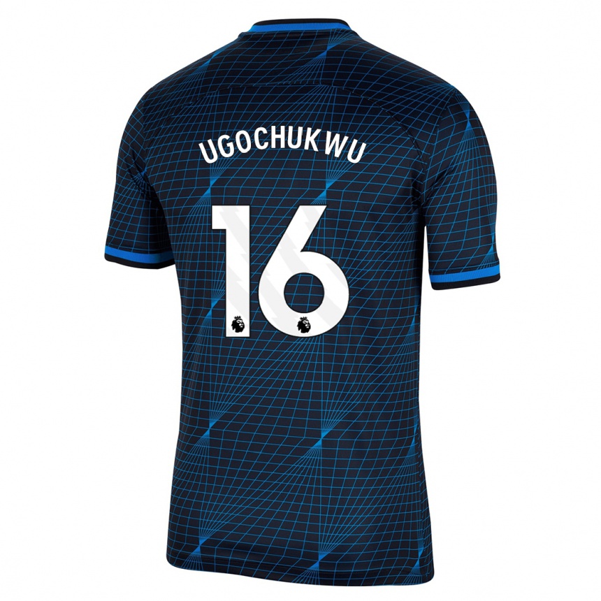 Vaikiškas Lesley Ugochukwu #16 Tamsiai Mėlyna Išvykos Marškinėliai 2023/24 T-Shirt