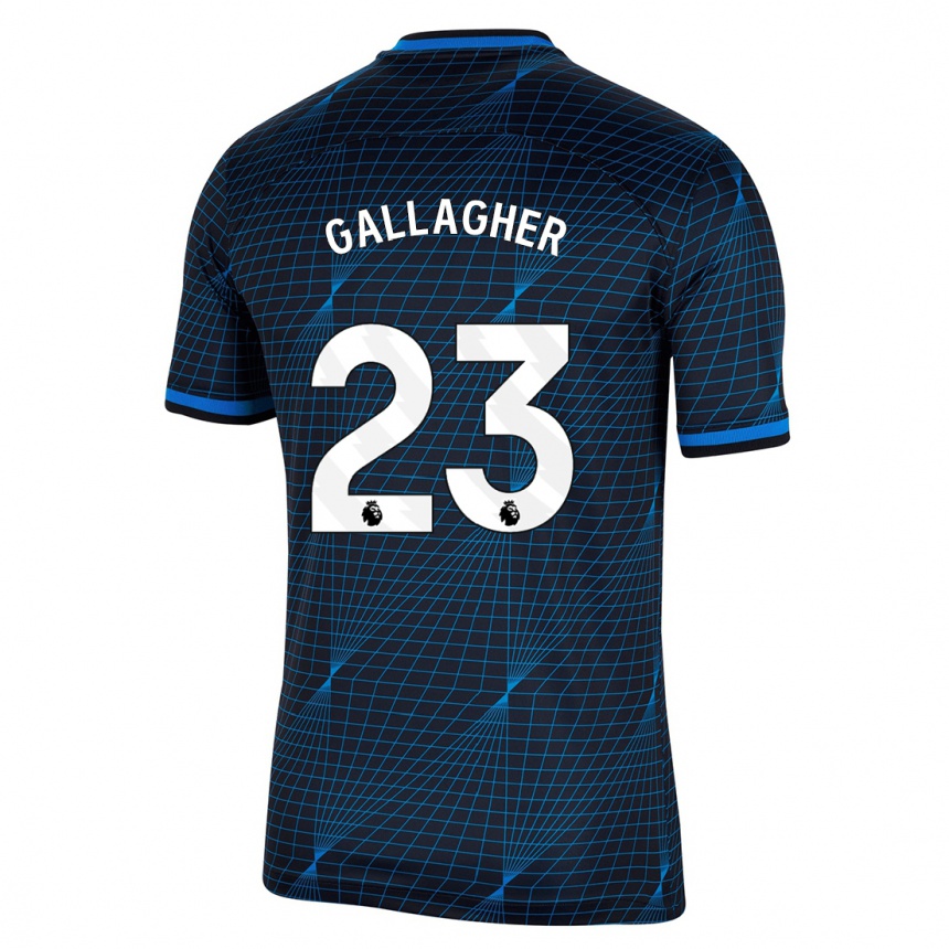 Vaikiškas Conor Gallagher #23 Tamsiai Mėlyna Išvykos Marškinėliai 2023/24 T-Shirt