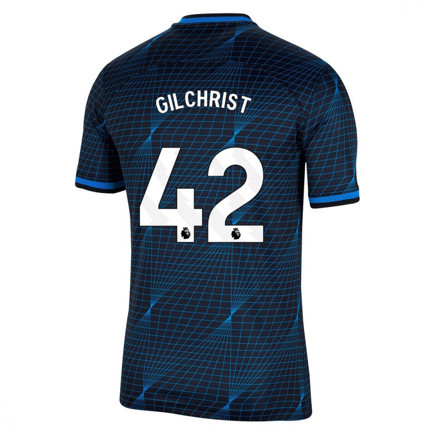 Vaikiškas Alfie Gilchrist #42 Tamsiai Mėlyna Išvykos Marškinėliai 2023/24 T-Shirt