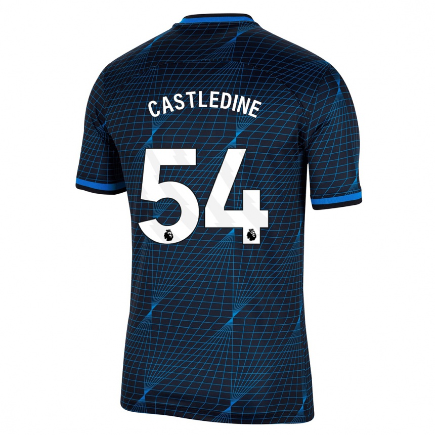 Vaikiškas Leo Castledine #54 Tamsiai Mėlyna Išvykos Marškinėliai 2023/24 T-Shirt