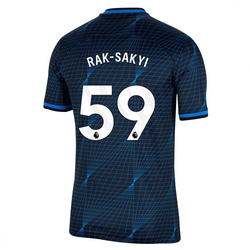 Vaikiškas Sam Rak-Sakyi #59 Tamsiai Mėlyna Išvykos Marškinėliai 2023/24 T-Shirt