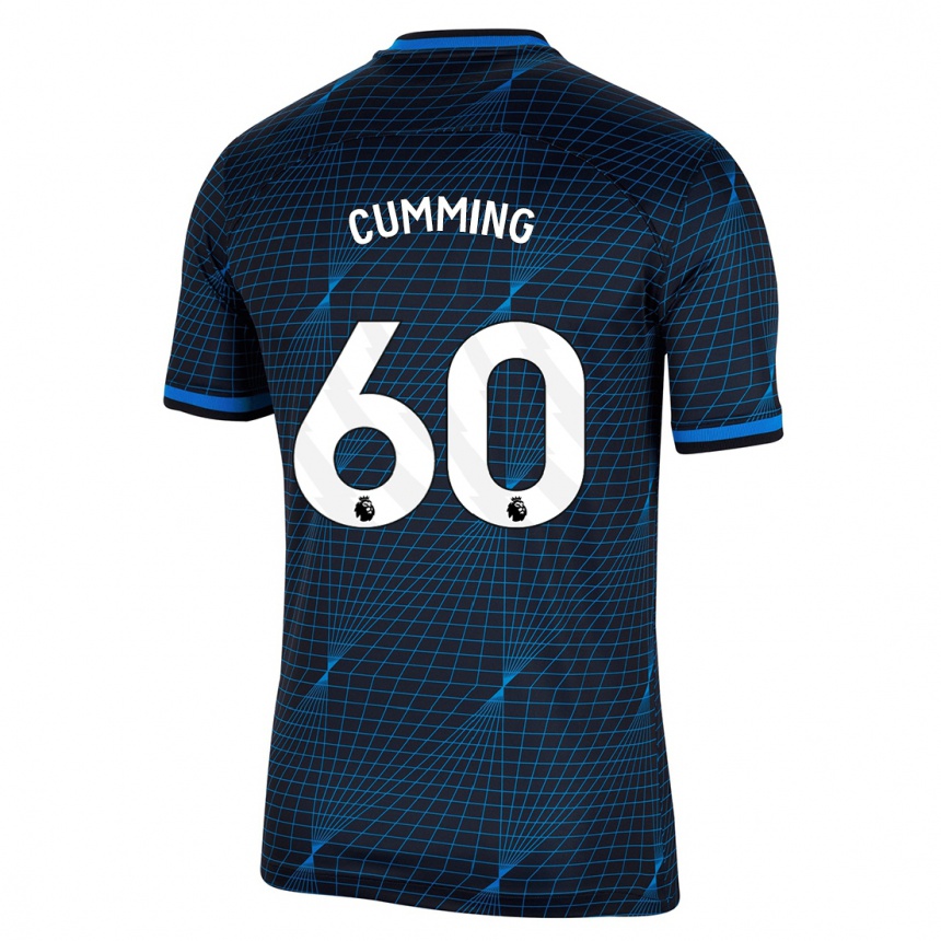 Vaikiškas Jamie Cumming #60 Tamsiai Mėlyna Išvykos Marškinėliai 2023/24 T-Shirt