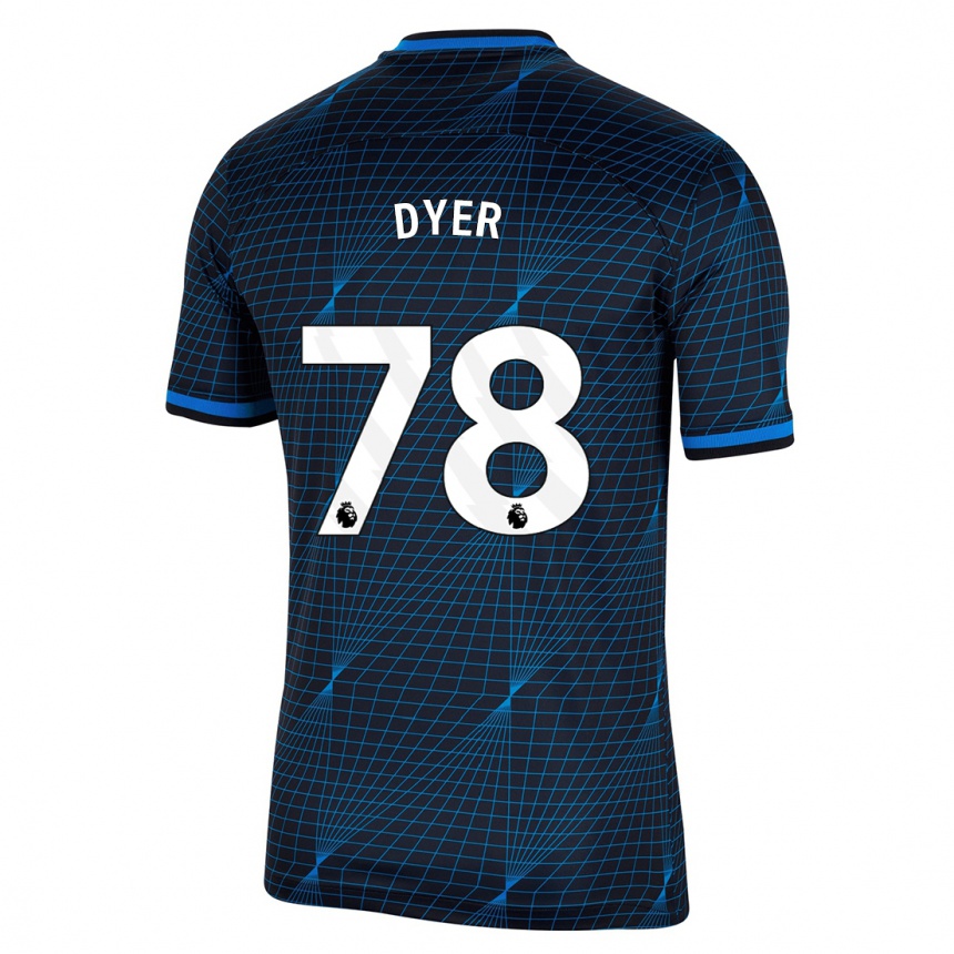 Vaikiškas Kiano Dyer #78 Tamsiai Mėlyna Išvykos Marškinėliai 2023/24 T-Shirt