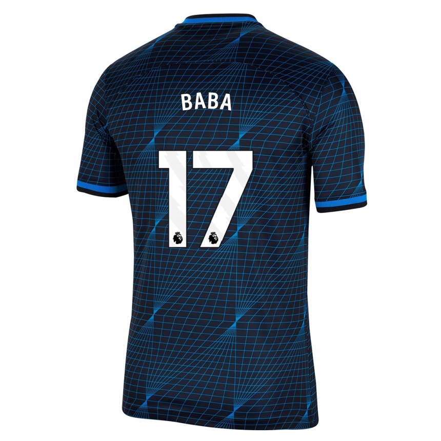 Vaikiškas Abdul-Rahman Baba #17 Tamsiai Mėlyna Išvykos Marškinėliai 2023/24 T-Shirt