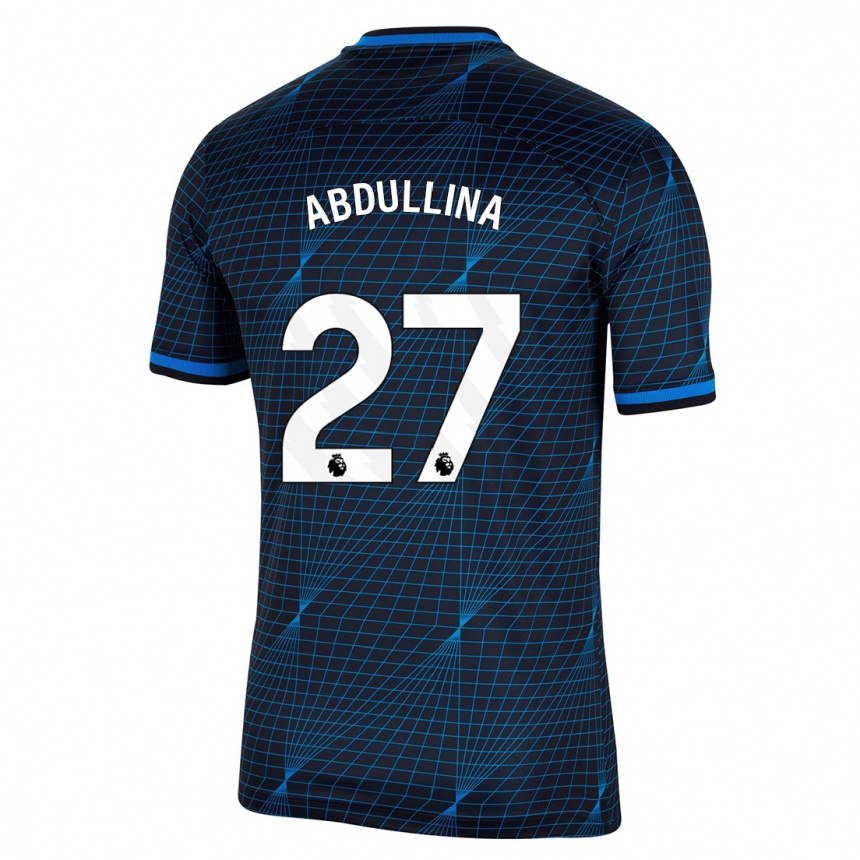 Vaikiškas Alsu Abdullina #27 Tamsiai Mėlyna Išvykos Marškinėliai 2023/24 T-Shirt