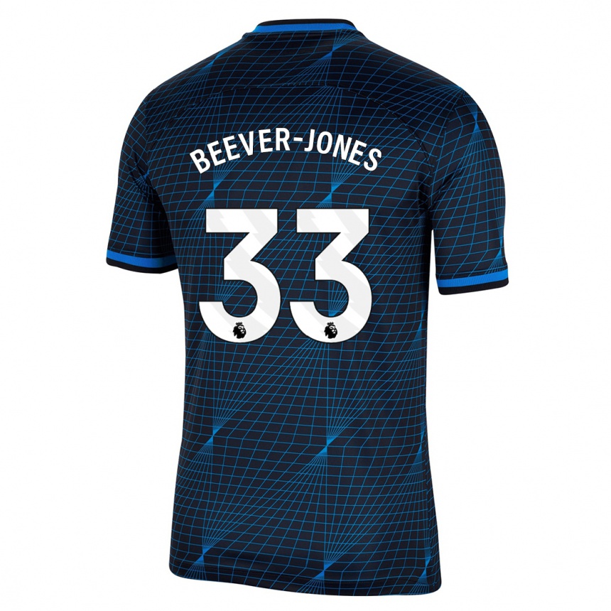 Vaikiškas Aggie Beever-Jones #33 Tamsiai Mėlyna Išvykos Marškinėliai 2023/24 T-Shirt