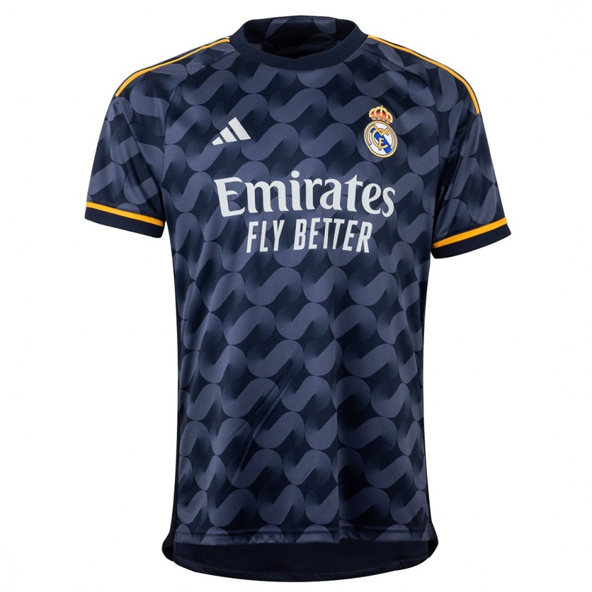 Vaikiškas Elyaz Zidane #0 Tamsiai Mėlyna Išvykos Marškinėliai 2023/24 T-Shirt