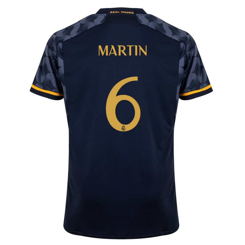 Vaikiškas Mario Martin #6 Tamsiai Mėlyna Išvykos Marškinėliai 2023/24 T-Shirt