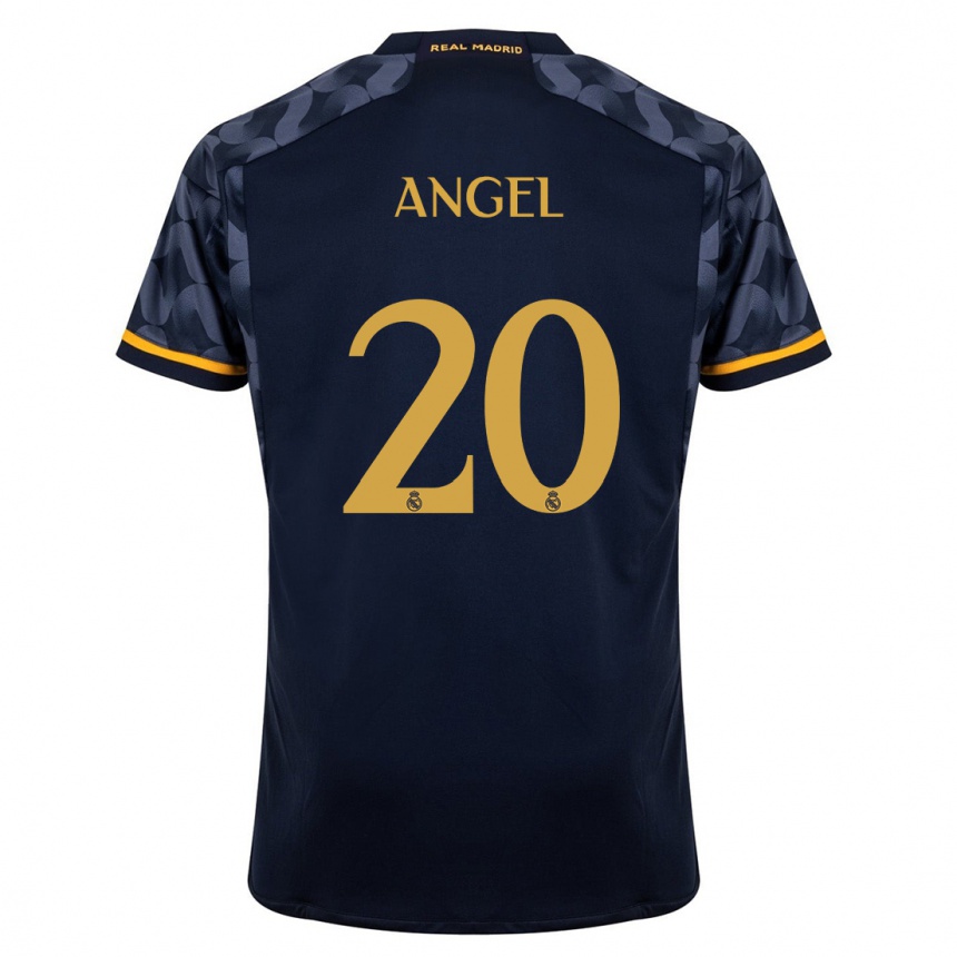 Vaikiškas Manuel Angel #20 Tamsiai Mėlyna Išvykos Marškinėliai 2023/24 T-Shirt