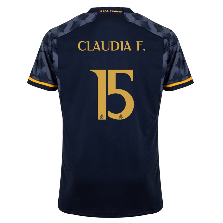 Vaikiškas Claudia Florentino #15 Tamsiai Mėlyna Išvykos Marškinėliai 2023/24 T-Shirt