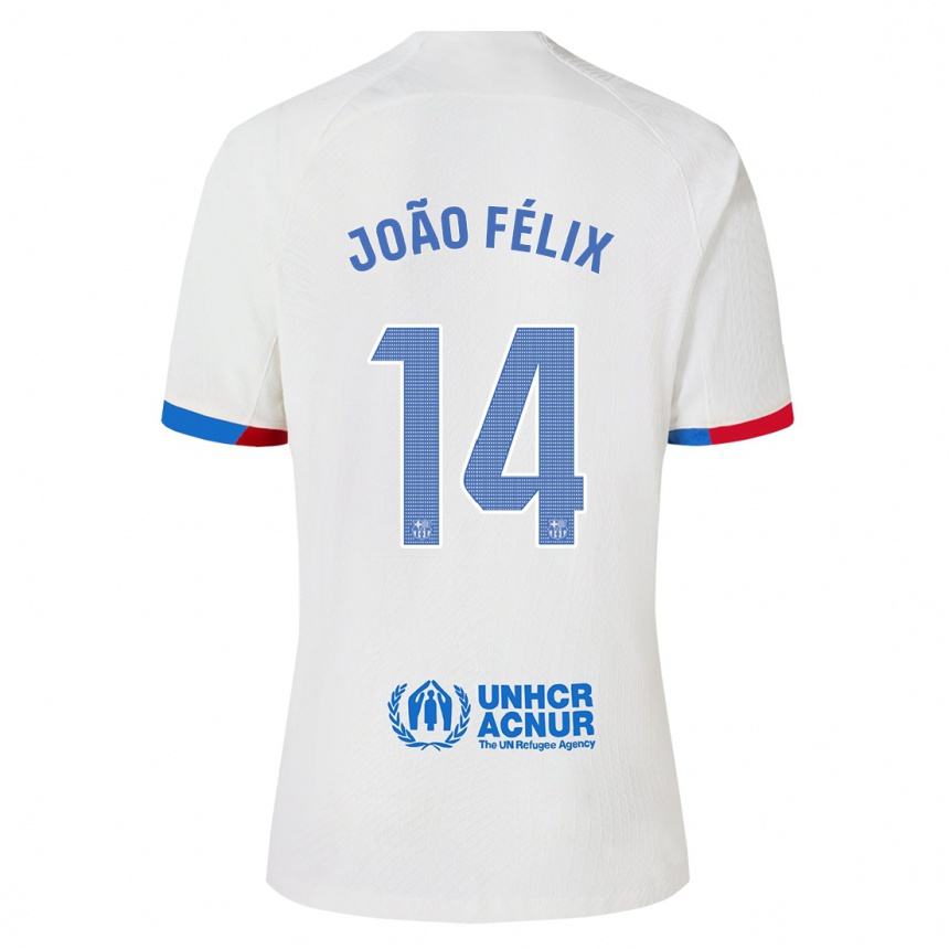 Vaikiškas Joao Felix #14 Baltas Išvykos Marškinėliai 2023/24 T-Shirt