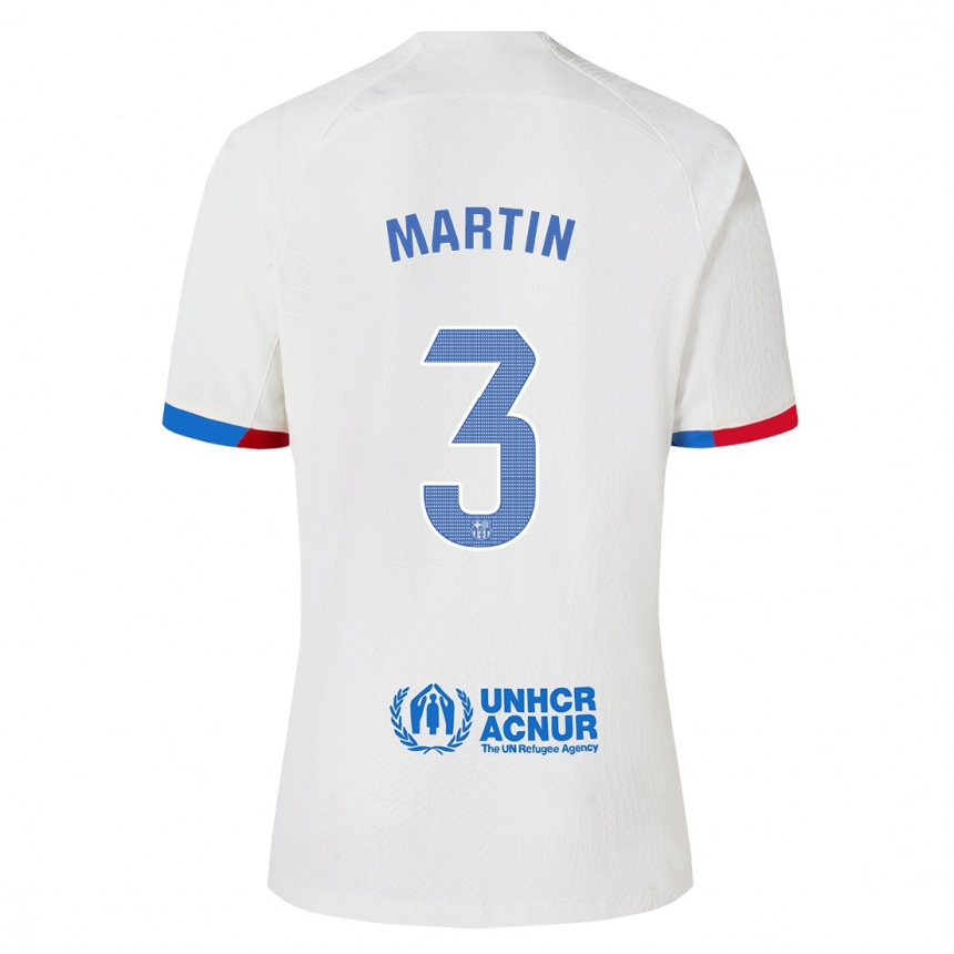 Vaikiškas Gerard Martin #3 Baltas Išvykos Marškinėliai 2023/24 T-Shirt