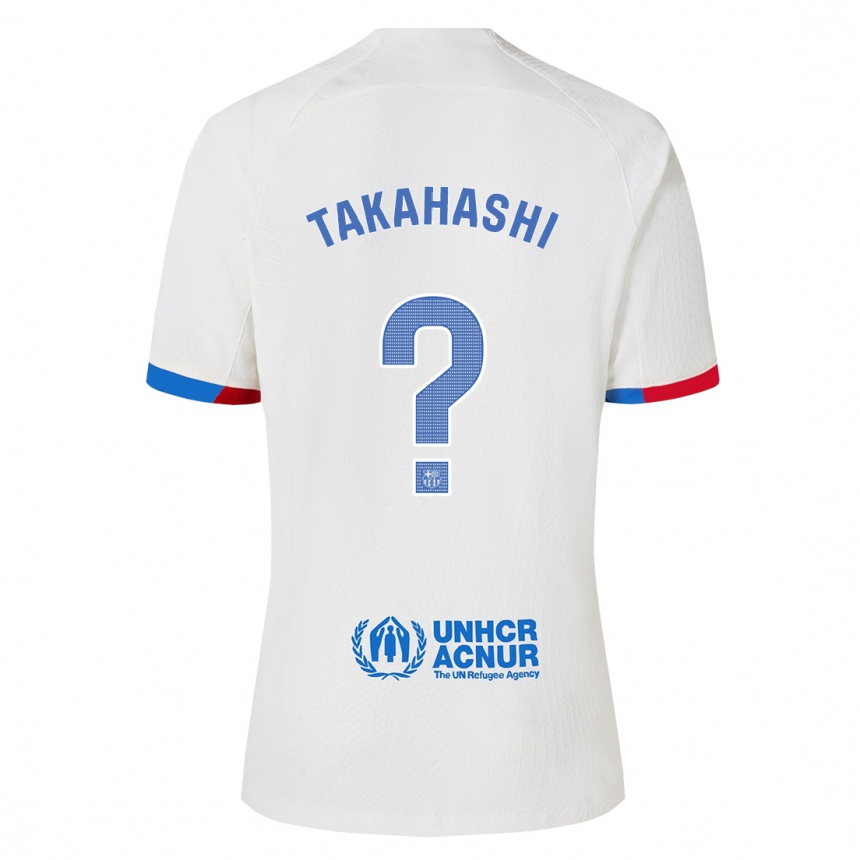 Vaikiškas Niko Takahashi #0 Baltas Išvykos Marškinėliai 2023/24 T-Shirt