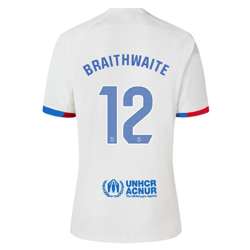 Vaikiškas Martin Braithwaite #12 Baltas Išvykos Marškinėliai 2023/24 T-Shirt