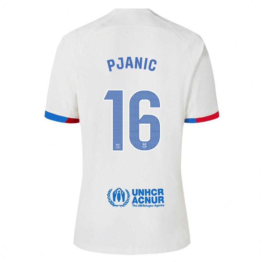 Vaikiškas Miralem Pjanic #16 Baltas Išvykos Marškinėliai 2023/24 T-Shirt